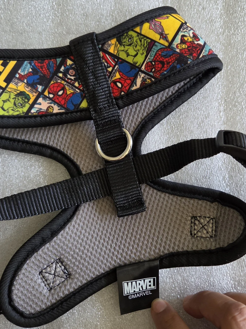 Marvel Dog Superhero Harness in Yellow, Red, Blue, Green
